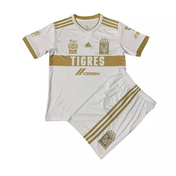 Camiseta Tigres UANL Tercera Equipación Niño 2020-2021 Blanco Amarillo